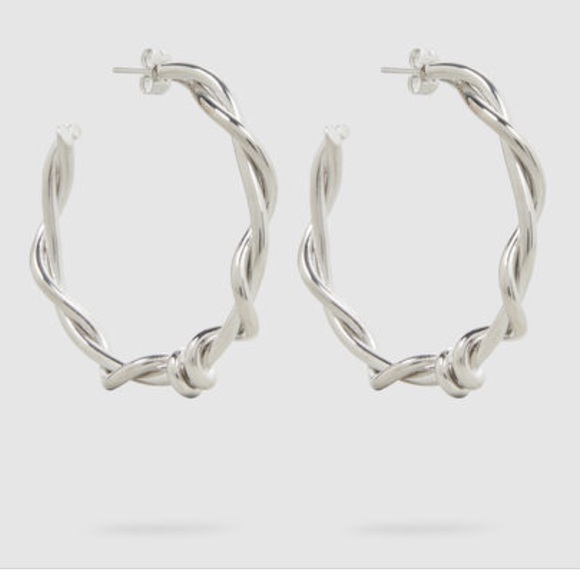 ‎OSCAR DE LA RENTA‎, Modern Twist Hoop Earrings - Picture 3 of 8